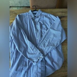 Ralph Lauren Blue Checkered Button Down Shirt